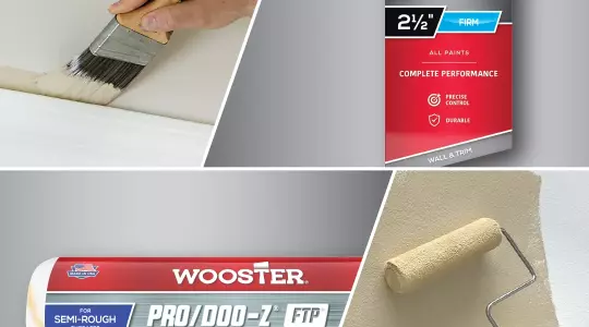 Подготовка валика к покраске Wooster, сравнение с аналогами